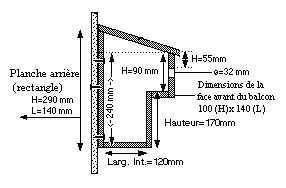 plan de nichoir  balcon